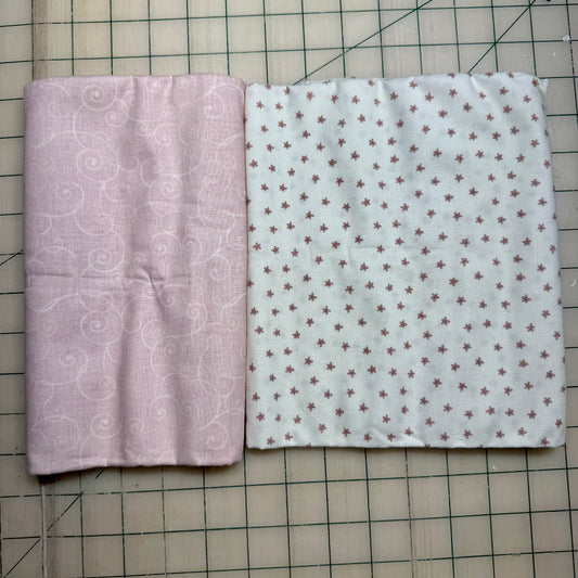 🌻 teeny flowers with soft pink - Dynamic Duo 2 - 1-yard Cuts