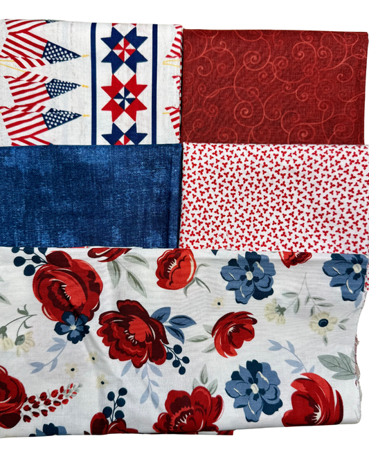 Heritage Roses - Stars and Stripes Bundle - Just Add Thread - A