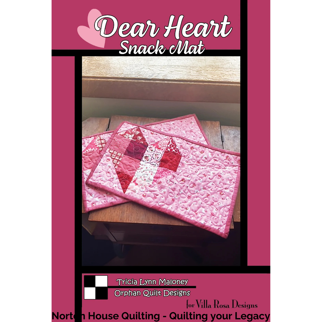 Dear Heart Snack Mat Pattern – Norton House Quilting