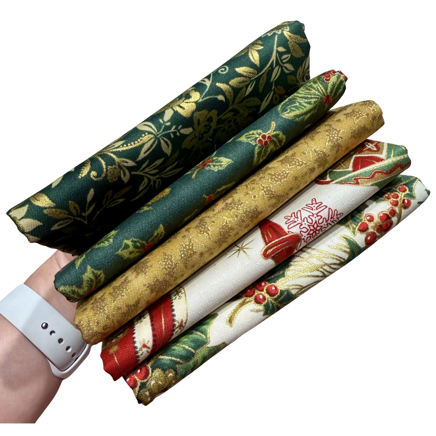Golden Christmas Green - Christmas In Summer - Just Add Thread - D
