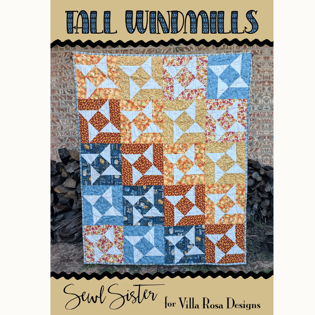 Fall Windmills — Digital Quilt Pattern (PDF Download) ✂️
