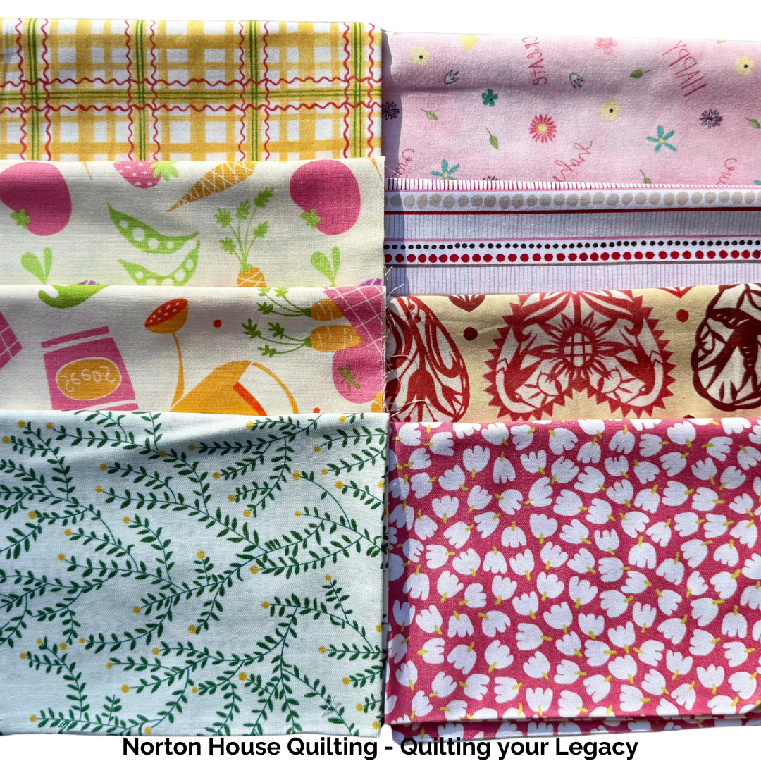 🌼 Garden Path – 8 Fat Quarter Bundle (Floral & Nature-Inspired Prints)