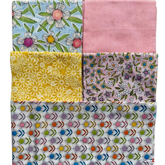 Flower Power - 5- Fat Quarter Bundle