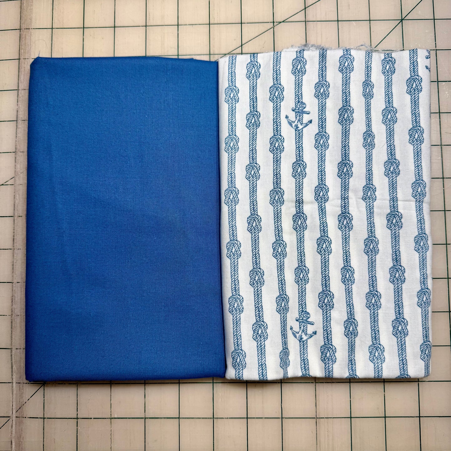 🌻 Sea Time Knots with Blue- Dynamic Duo 2 - 1-yard Cuts