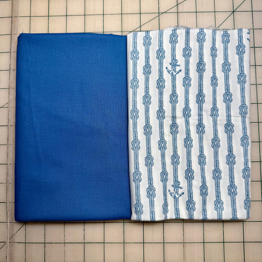 🌻 Sea Time Knots with Blue- Dynamic Duo 2 - 1-yard Cuts