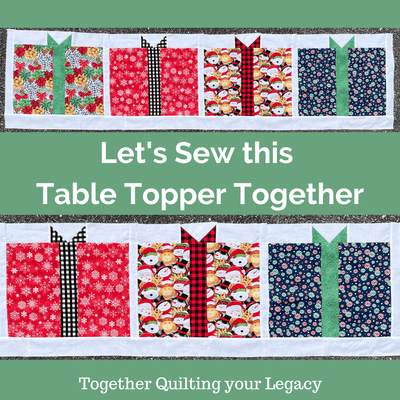 Presents for Everyone Table Topper - Sew with your Stash