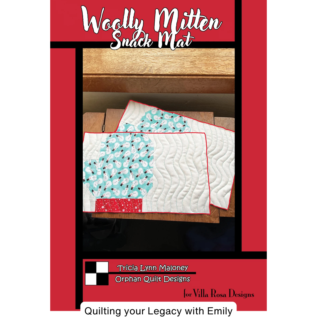 Woolly Mitten Snack Mat — Digital Quilt Pattern (PDF Download) ️ ...