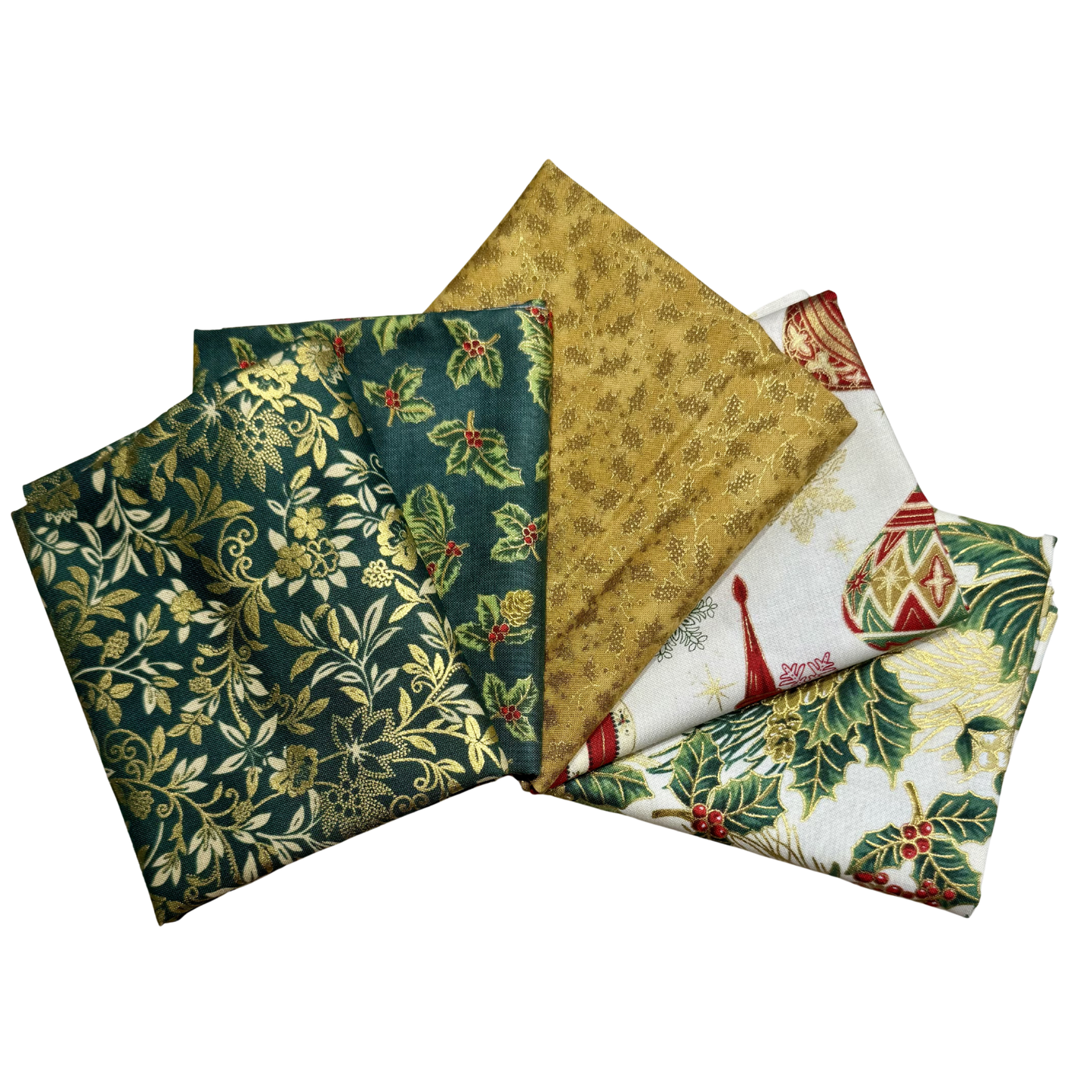 Golden Christmas Green - Christmas In Summer - Just Add Thread - D