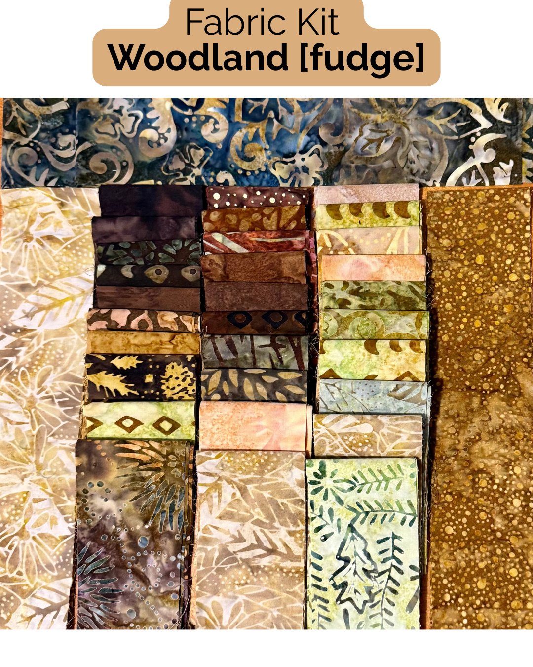 WOODLAND (Fudge) Quilt Kit