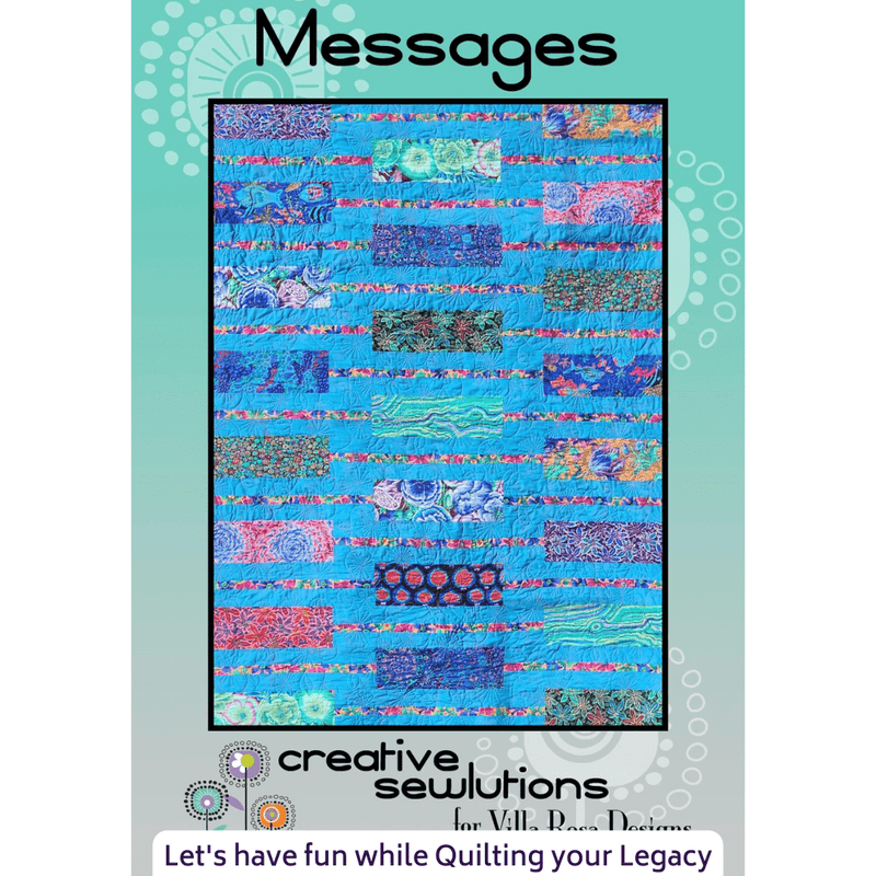 DIGITAL - Messages - Quilt Pattern - Villa Rosa Designs