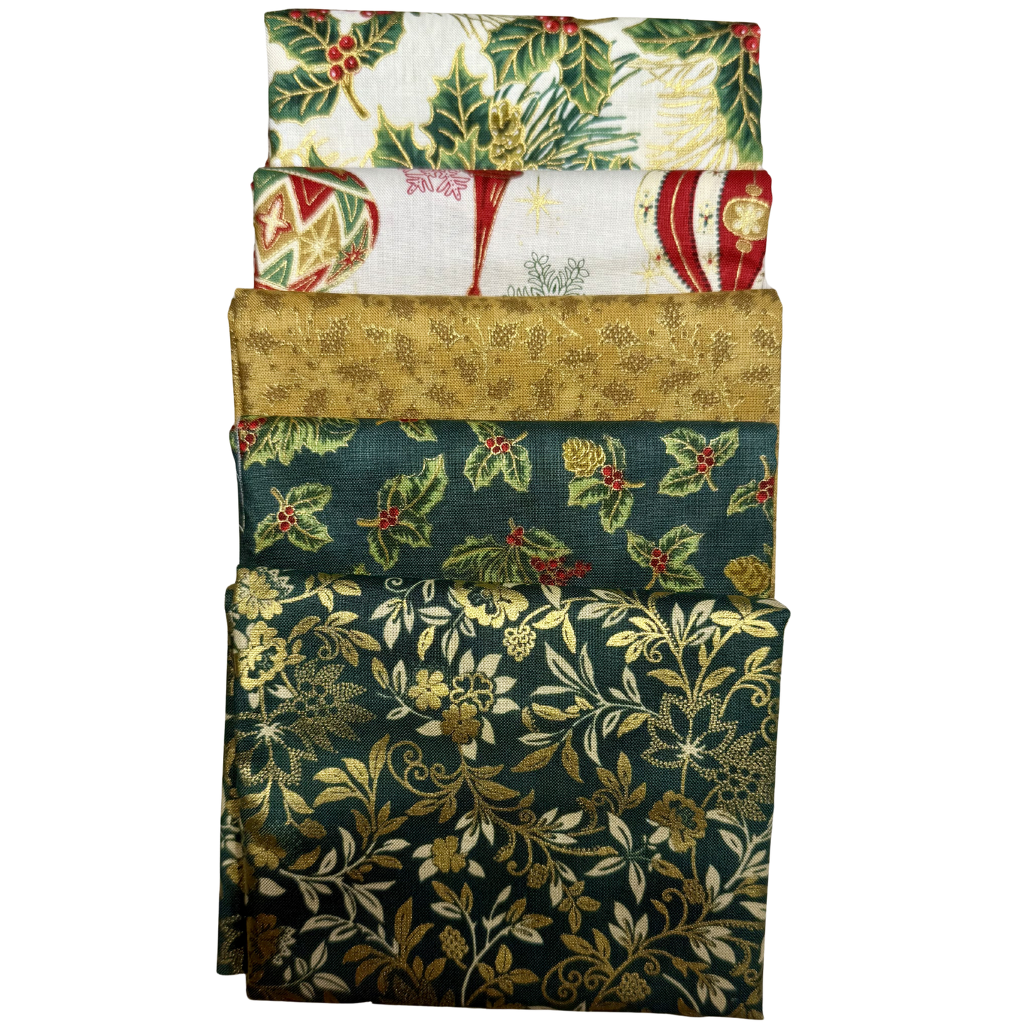 Golden Christmas Green - Christmas In Summer - Just Add Thread - D