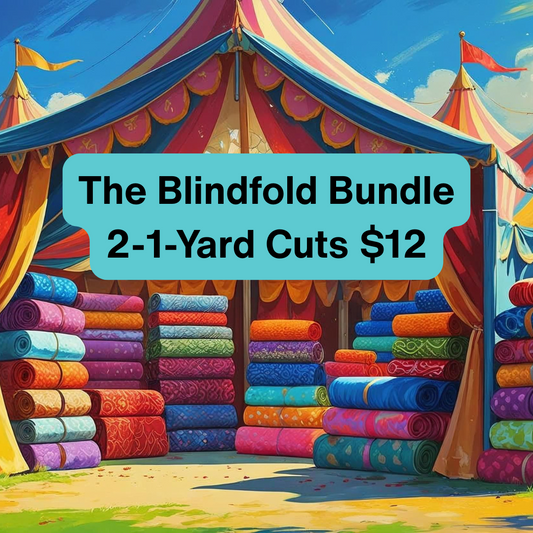 🎪🎁 Blindfold Bundle – 2 One-Yard Cuts for $12  – The Blindfold Bundles