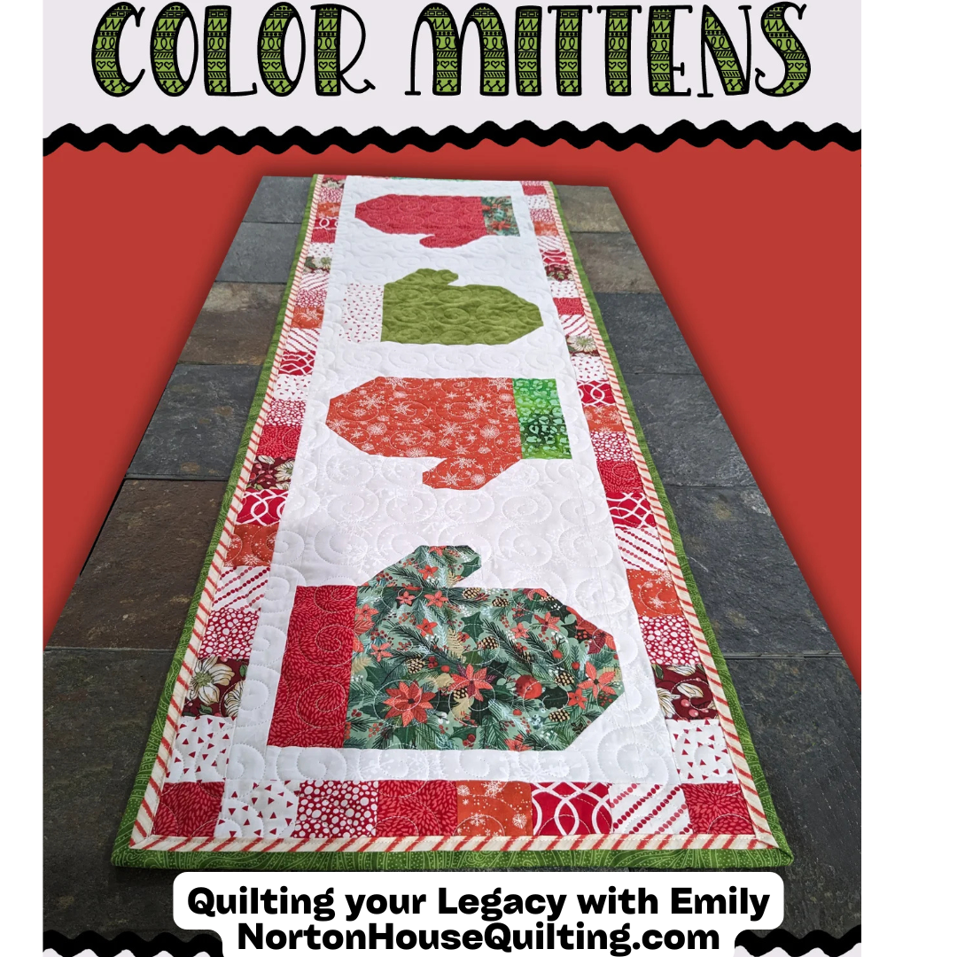 Color Mittens Table Topper — Digital Quilt Pattern (PDF Download) ️ ...