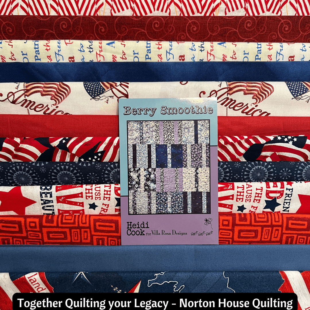 Berry Smoothie - Red, White, & Blue Quilt Kit
