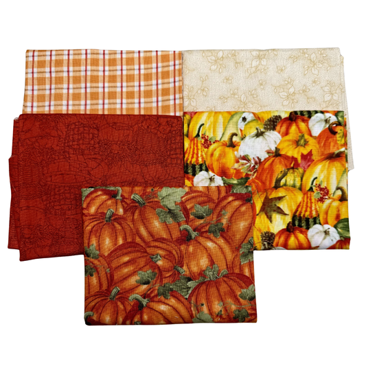 Pumpkin Harvest – 5 Fat Quarter Bundle🔹