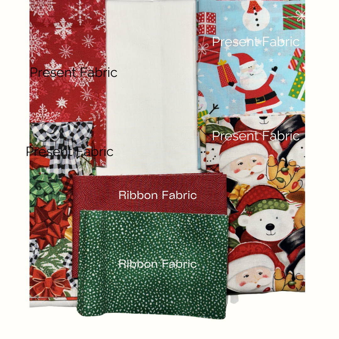 Presents for You (Red & Green) Table Topper - Fabric Kit + Pattern ...