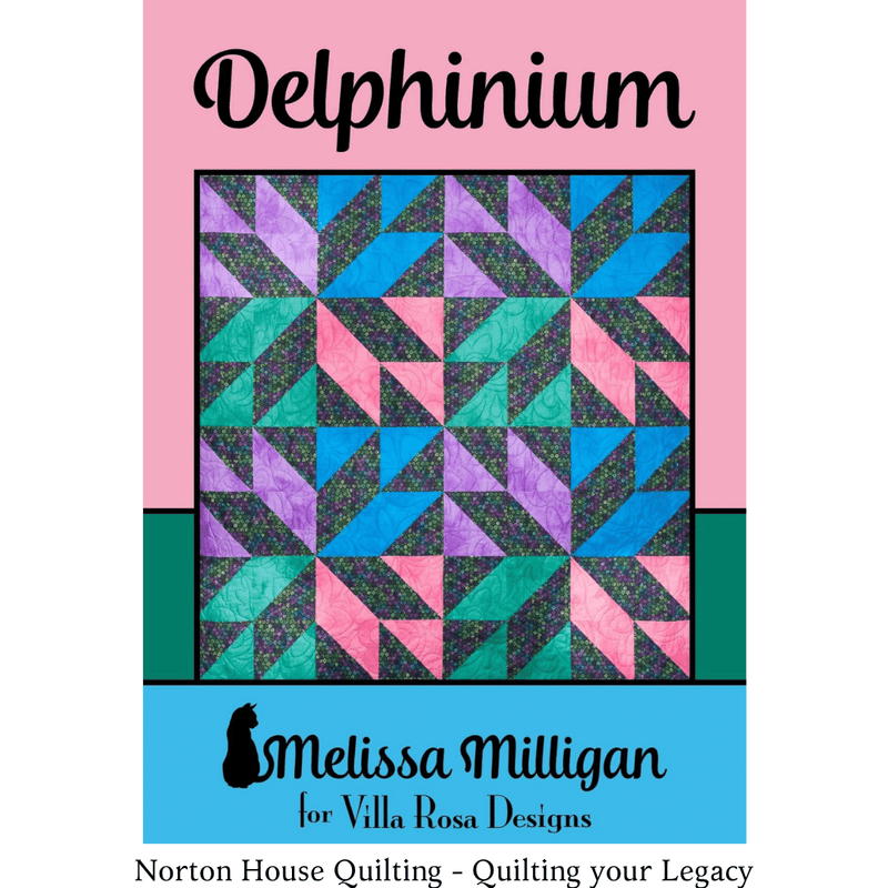 DIGITAL - Delphinium Quilt - Villa Rosa Designs