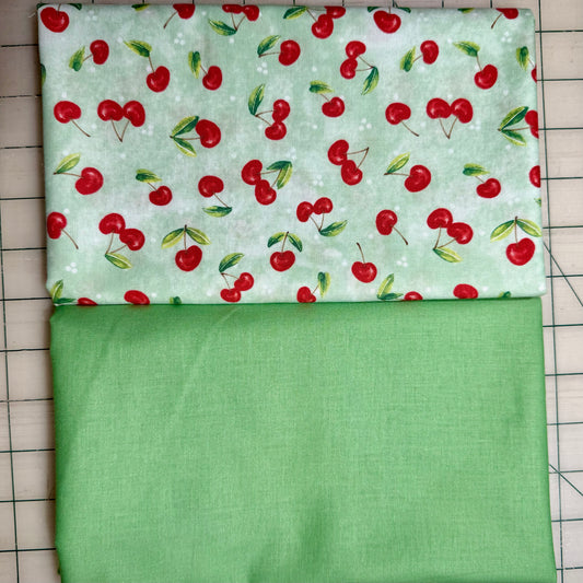 🌻  Cherry with Green - Dynamic Duo 2 - 1-yard Cuts