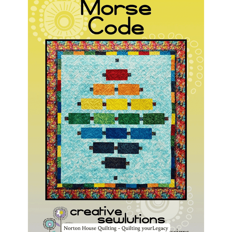 DIGITAL: Morse Code Quilt Pattern - Villa Rosa Designs