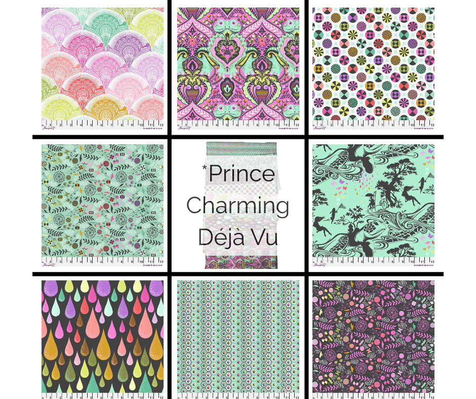PRE-ORDER Dandelion - Licorice || Prince Charming Déjà Vu - Tula Pink