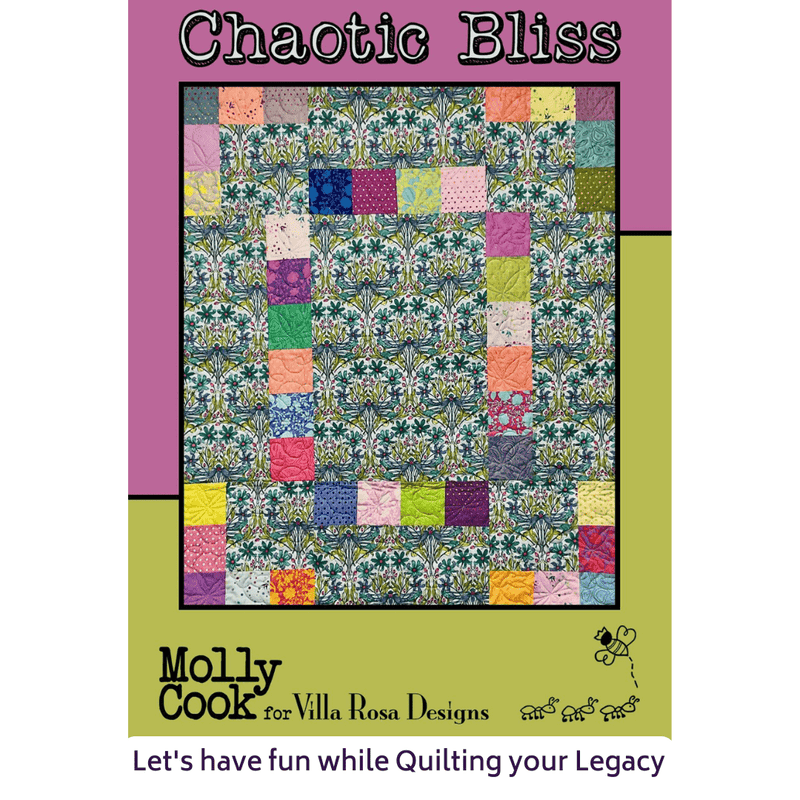 DIGITAL - Chaotic Bliss Quilt Pattern - Villa Rosa Designs