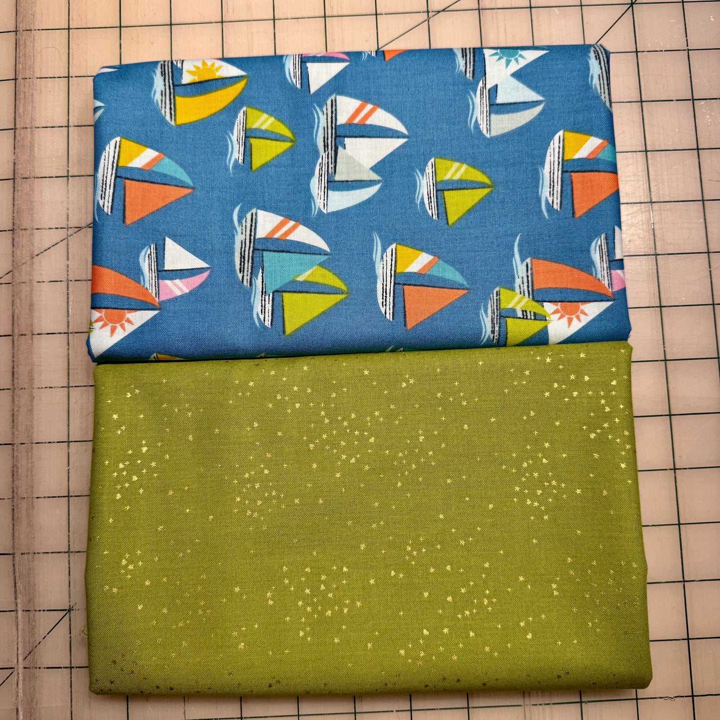 🌻 Sail Away with Green - Dynamic Duo 2 - 1-yard Cuts