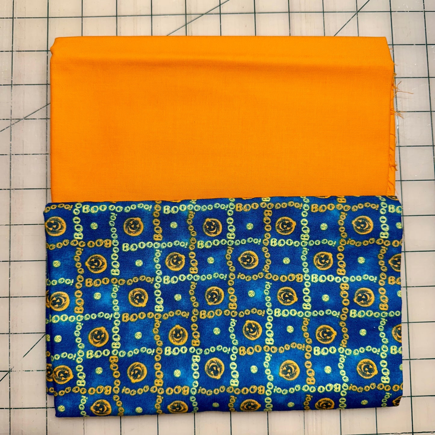 🌻 Orange Pumpkin Blue – Dynamic Duo 2 - 1-yard Cuts