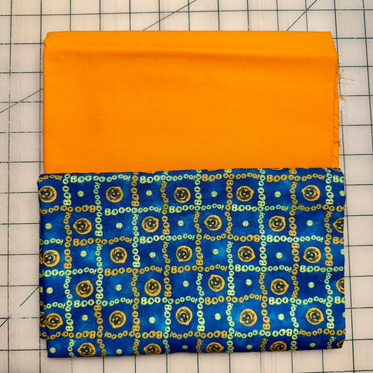 🌻 Orange Pumpkin Blue – Dynamic Duo 2 - 1-yard Cuts