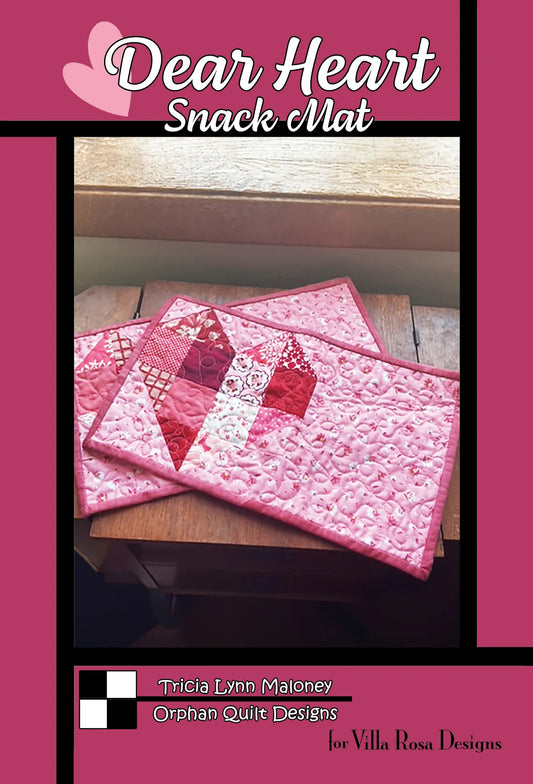 Dear Heart Snack Mat — Digital Quilt Pattern (PDF Download) ✂️