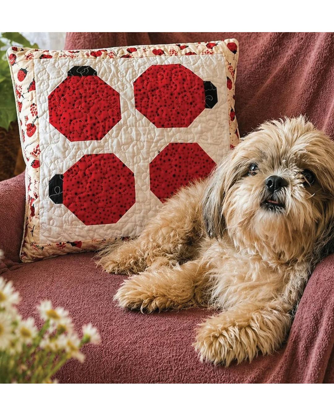 Dot to Dot Pillow - Digital Quilt Pattern (PDF Download)
