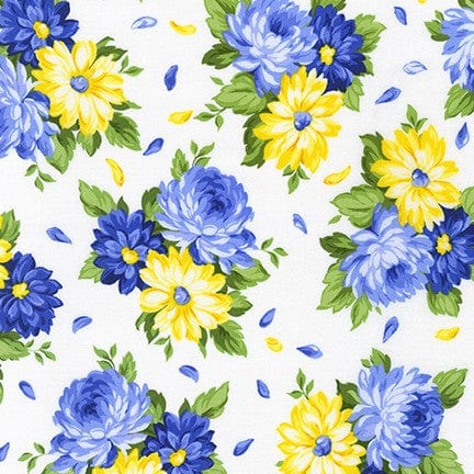 Flowerhouse Sunshine - Floral White  - FLH-20249-14 - Robert Kaufman