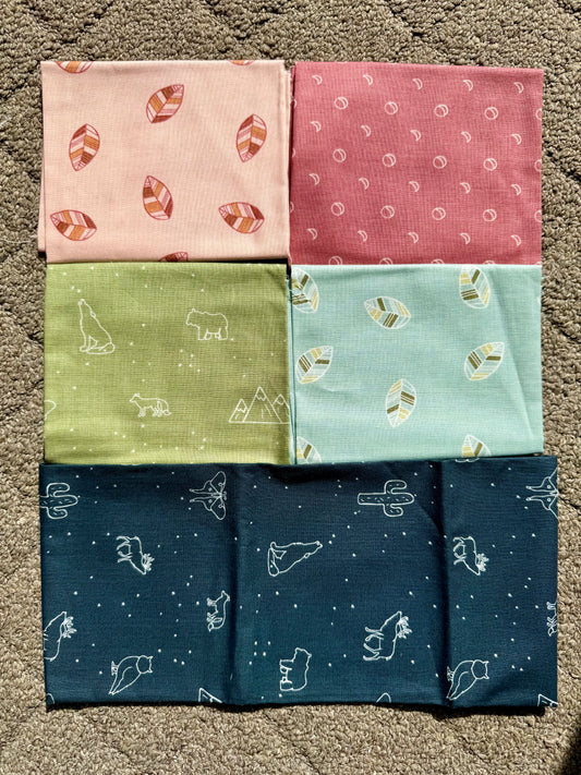 Leaf with Animal - 5- Fat Quarter Bundle