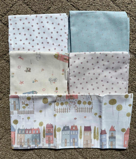 The Town - 5- Fat Quarter Bundle