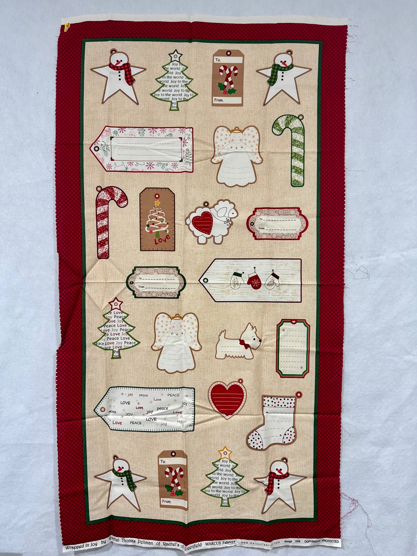 Wrapped in Joy Christmas Present Tags Panel