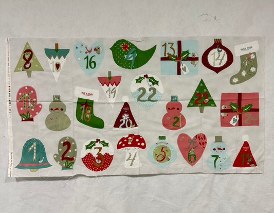 Teal Advent Calendar Panel
