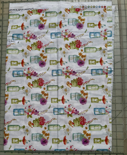 💥 Flowers in Glass – Final Act Fabric (30")