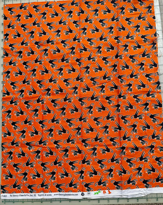 💥 Halloween Cats (Glows-in-the-Dark) – Final Act Fabric (17")