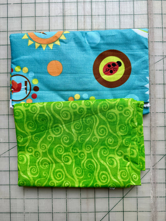 🌻  Happy Critters with Green  – Dynamic Duo 2 - 1-yard Cuts