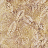 Leaves on Tan Batik Cotton Fabric