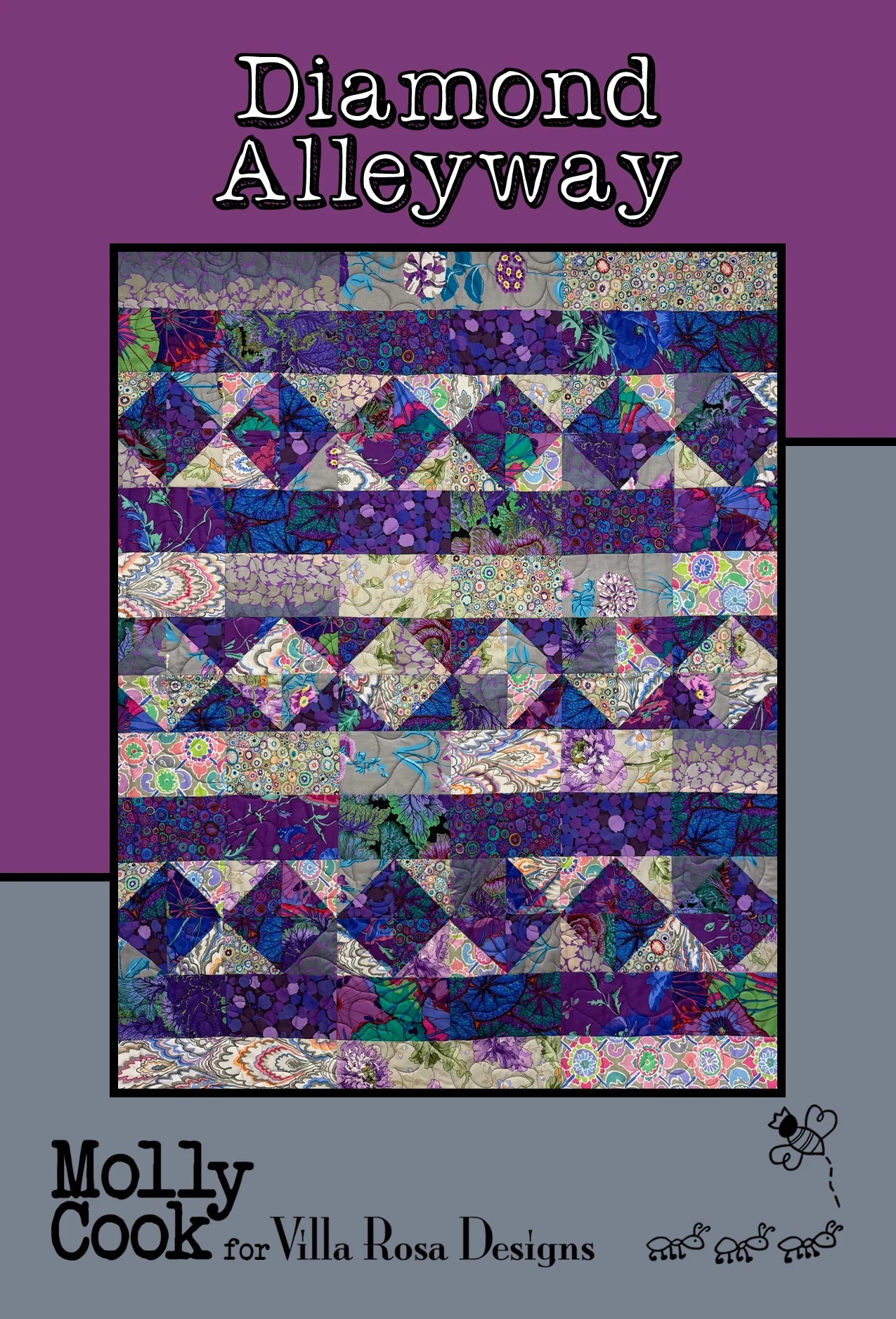 Diamond Alleyway Quilt — Digital Quilt Pattern (PDF Download) ✂️