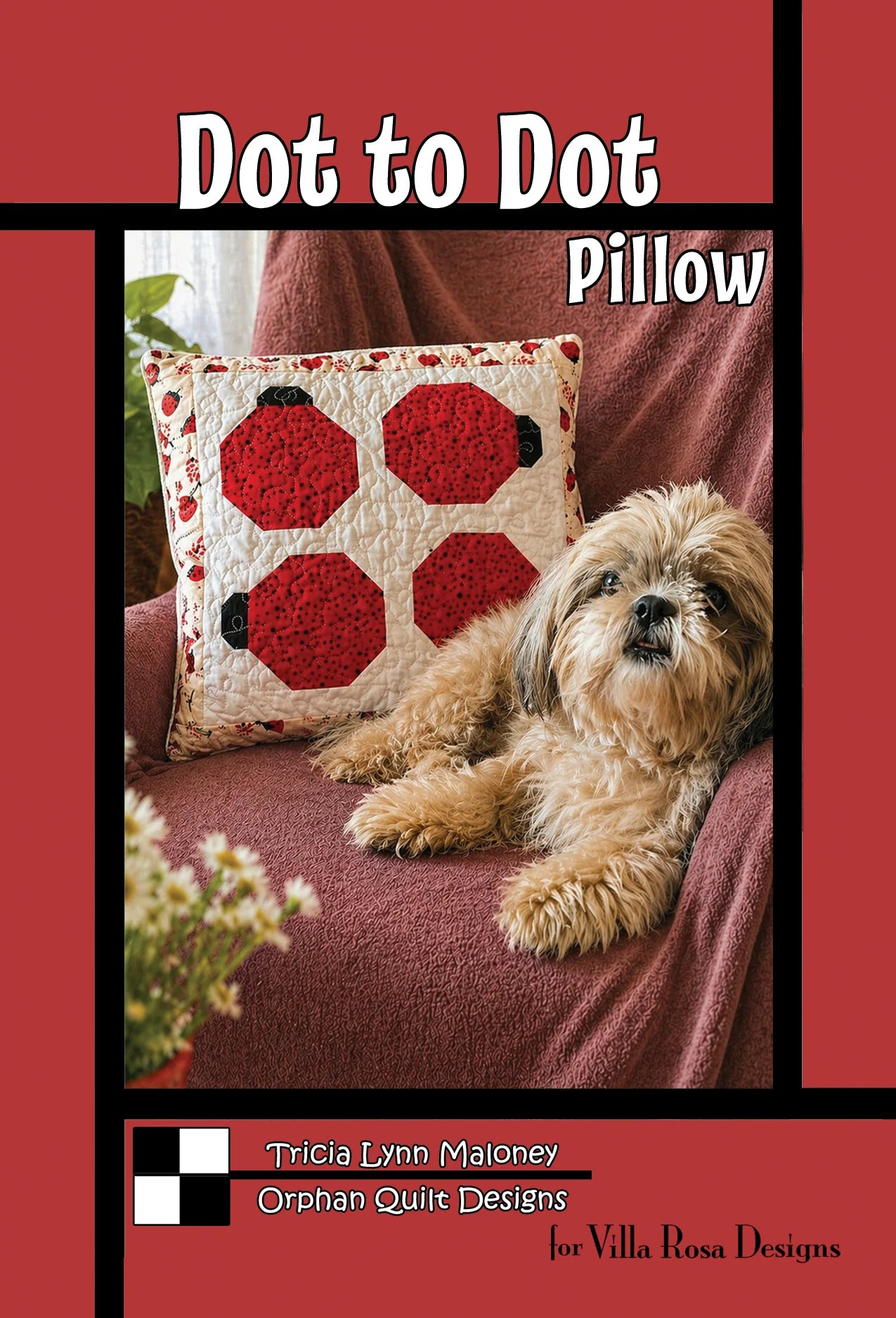 Dot to Dot Pillow - Digital Quilt Pattern (PDF Download)