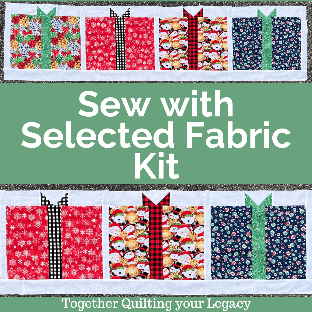 Presents for Everyone Table Topper - Sew with Selected Fabric Kit