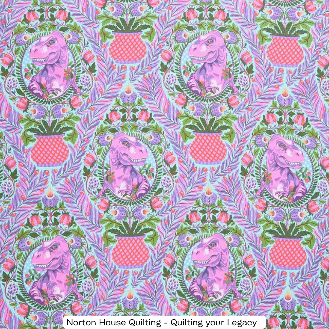 Tree Rex Mist Yardage || Roar - Tula Pink - Free Spirit Fabrics