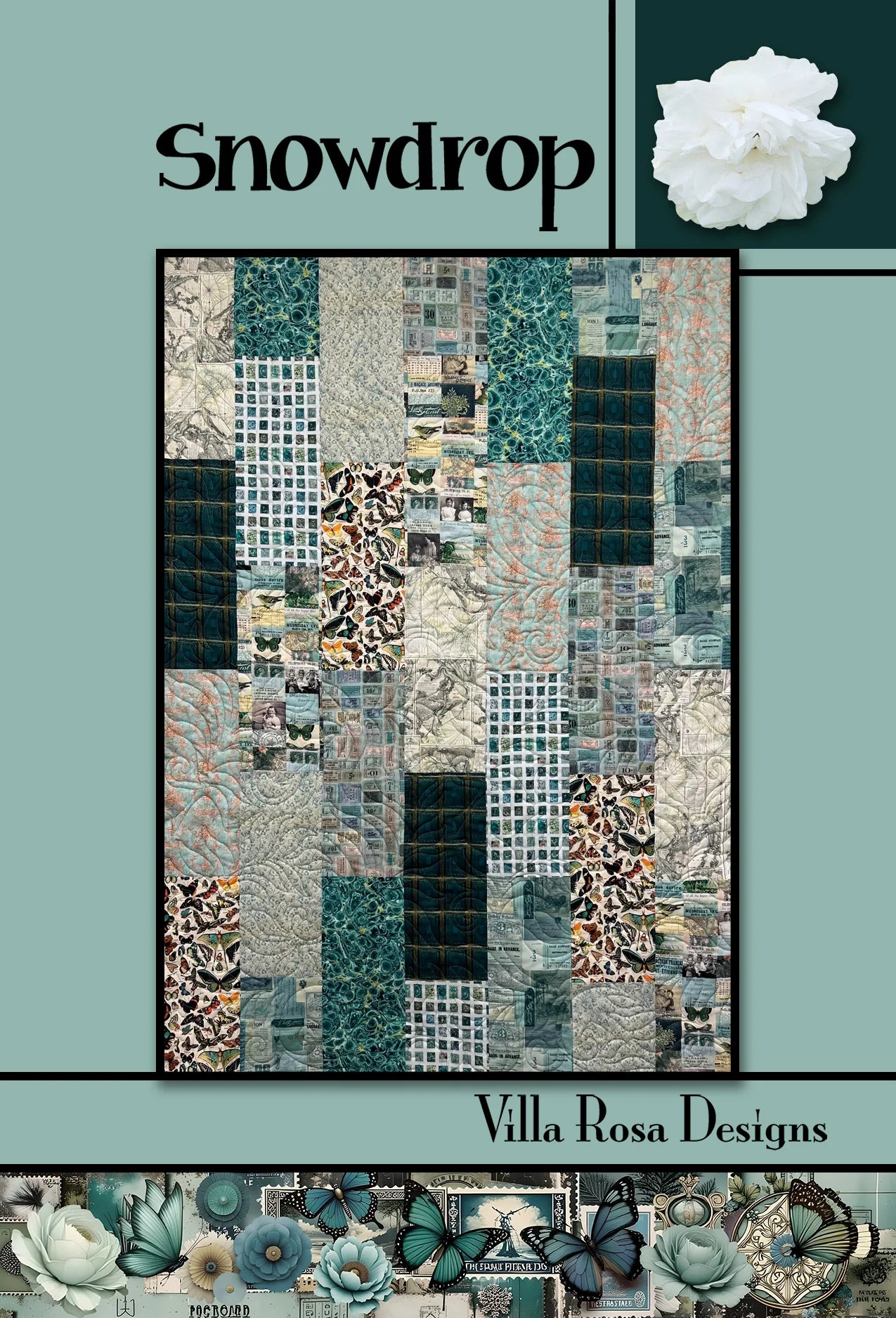 Snowdrop Quilt Pattern (Digital Download) Villa Rosa Designs