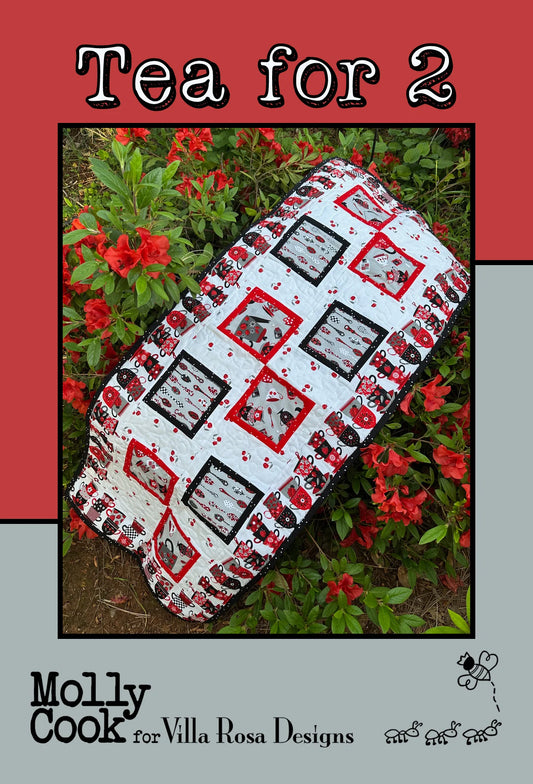DIGITAL Tea For 2 Table Topper Pattern - Villa Rosa Designs