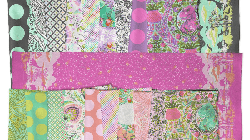 Trifecta Mist Yardage || Roar - Tula Pink - Free Spirit Fabrics