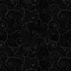 Whimsey Basic Swirls - Henry Glass - 8945-99 - Black Swirl