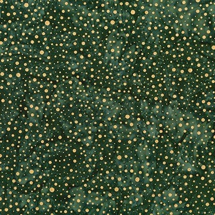 Metallic Gold - Forest Green Bali - 18767-224 EVERGREEN