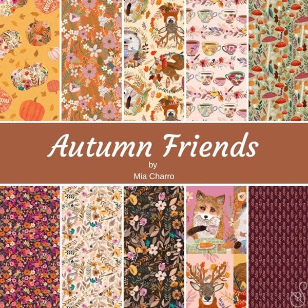Autumn Friends 1/2-yard Bundle | Mia Charro | 10 Fabrics- Freespirit Fabrics