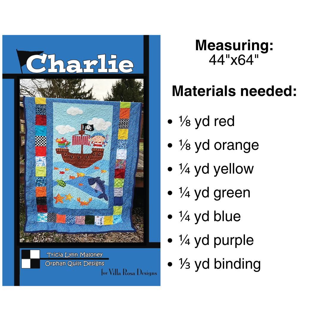 DIGITAL Charlie Quilt Pattern - Villa Rosa Designs
